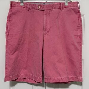 Peter Millar Mens 35 Red Pink Pima Cotton Golf Shorts